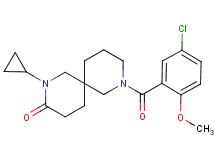 8-(5-chloro-2-methoxybenzoyl)-2-cyclopropyl-2,8-diazaspiro[5.5]undecan-3-one