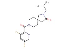 8-[(3,5-difluoro-2-pyridinyl)carbonyl]-2-isobutyl-2,8-diazaspiro[4.5]decan-3-one