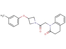 1-{2-[3-(3-methylphenoxy)azetidin-1-yl]-2-oxoethyl}-3,4-dihydroquinolin-2(1H)-one