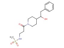 N-{3-[4-(1-hydroxy-2-phenylethyl)-1-piperidinyl]-3-oxopropyl}methanesulfonamide