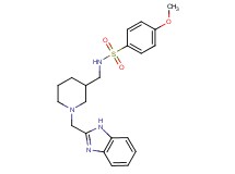 N-{[1-(1H-benzimidazol-2-ylmethyl)-3-piperidinyl]methyl}-4-methoxybenzenesulfonamide