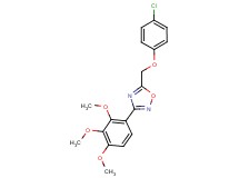 5-[(4-chlorophenoxy)methyl]-3-(2,3,4-trimethoxyphenyl)-1,2,4-oxadiazole