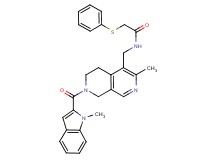 N-({3-methyl-7-[(1-methyl-1H-indol-2-yl)carbonyl]-5,6,7,8-tetrahydro-2,7-naphthyridin-4-yl}methyl)-2-(phenylthio)acetamide