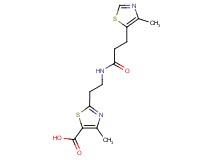 4-methyl-2-(2-{[3-(4-methyl-1,3-thiazol-5-yl)propanoyl]amino}ethyl)-1,3-thiazole-5-carboxylic acid
