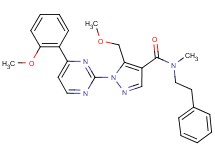 5-(methoxymethyl)-1-[4-(2-methoxyphenyl)-2-pyrimidinyl]-N-methyl-N-(2-phenylethyl)-1H-pyrazole-4-carboxamide