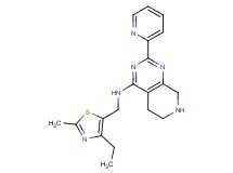 N-[(4-ethyl-2-methyl-1,3-thiazol-5-yl)methyl]-2-pyridin-2-yl-5,6,7,8-tetrahydropyrido[3,4-d]pyrimidin-4-amine
