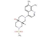 (4aR*,8aR*)-2-(7,8-dimethylquinolin-4-yl)-7-(methylsulfonyl)octahydro-2,7-naphthyridin-4a(2H)-ol