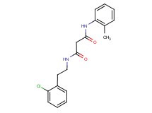 N-[2-(2-chlorophenyl)ethyl]-N'-(2-methylphenyl)malonamide