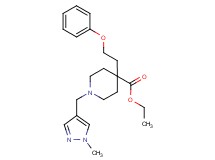 ethyl 1-[(1-methyl-1H-pyrazol-4-yl)methyl]-4-(2-phenoxyethyl)-4-piperidinecarboxylate