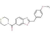 2-(4-methoxybenzyl)-6-(4-thiomorpholinylcarbonyl)-1,3-benzoxazole