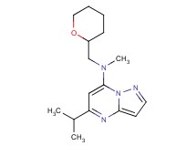 5-isopropyl-N-methyl-N-(tetrahydro-2H-pyran-2-ylmethyl)pyrazolo[1,5-a]pyrimidin-7-amine