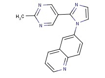 6-[2-(2-methylpyrimidin-5-yl)-1H-imidazol-1-yl]quinoline