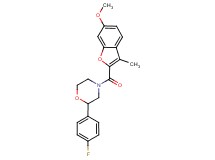 2-(4-fluorophenyl)-4-[(6-methoxy-3-methyl-1-benzofuran-2-yl)carbonyl]morpholine