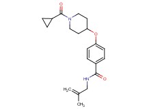 4-{[1-(cyclopropylcarbonyl)-4-piperidinyl]oxy}-N-(2-methyl-2-propen-1-yl)benzamide
