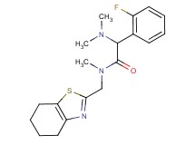 2-(dimethylamino)-2-(2-fluorophenyl)-N-methyl-N-(4,5,6,7-tetrahydro-1,3-benzothiazol-2-ylmethyl)acetamide