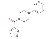 1-(1H-pyrazol-4-ylcarbonyl)-4-pyridin-3-ylpiperazine