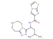 N-[3-methyl-1-(6,7,8,9-tetrahydro-5H-[1,2,4]triazolo[4,3-d][1,4]diazepin-3-yl)butyl]imidazo[2,1-b][1,3]thiazole-6-carboxamide