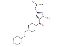 4-(2-{4-[(3-isobutyl-1-methyl-1H-pyrazol-5-yl)carbonyl]-1-piperazinyl}ethyl)morpholine
