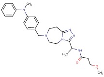 3-methoxy-N-[1-(7-{4-[methyl(phenyl)amino]benzyl}-6,7,8,9-tetrahydro-5H-[1,2,4]triazolo[4,3-d][1,4]diazepin-3-yl)ethyl]propanamide