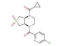 (4aS*,7aR*)-1-[(5-chloro-2-pyridinyl)carbonyl]-4-(cyclopropylcarbonyl)octahydrothieno[3,4-b]pyrazine 6,6-dioxide