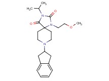 8-(2,3-dihydro-1H-inden-2-yl)-3-isopropyl-1-(2-methoxyethyl)-1,3,8-triazaspiro[4.5]decane-2,4-dione