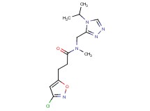 3-(3-chloro-5-isoxazolyl)-N-[(4-isopropyl-4H-1,2,4-triazol-3-yl)methyl]-N-methylpropanamide