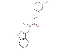 N-methyl-3-(1-methyl-3-piperidinyl)-N-(4,5,6,7-tetrahydro-1,2-benzisoxazol-3-ylmethyl)propanamide