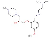 1-[2-({[2-(dimethylamino)ethyl]amino}methyl)-5-methoxyphenoxy]-3-(4-methyl-1-piperazinyl)-2-propanol