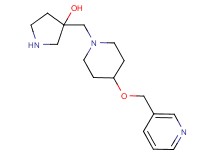 3-{[4-(3-pyridinylmethoxy)-1-piperidinyl]methyl}-3-pyrrolidinol dihydrochloride