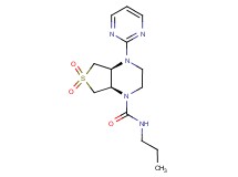 (4aS*,7aR*)-N-propyl-4-pyrimidin-2-ylhexahydrothieno[3,4-b]pyrazine-1(2H)-carboxamide 6,6-dioxide