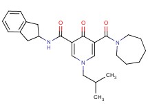 5-(1-azepanylcarbonyl)-N-(2,3-dihydro-1H-inden-2-yl)-1-isobutyl-4-oxo-1,4-dihydro-3-pyridinecarboxamide
