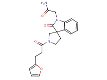 2-[1'-[3-(2-furyl)propanoyl]-2-oxospiro[indole-3,3'-pyrrolidin]-1(2H)-yl]acetamide