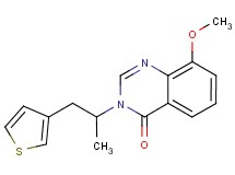 8-methoxy-3-[1-methyl-2-(3-thienyl)ethyl]quinazolin-4(3H)-one