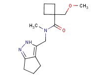 1-(methoxymethyl)-N-methyl-N-(2,4,5,6-tetrahydrocyclopenta[c]pyrazol-3-ylmethyl)cyclobutanecarboxamide