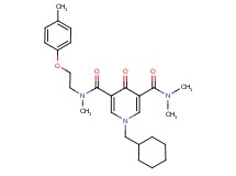 1-(cyclohexylmethyl)-N,N,N'-trimethyl-N'-[2-(4-methylphenoxy)ethyl]-4-oxo-1,4-dihydro-3,5-pyridinedicarboxamide