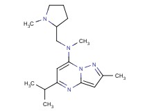 5-isopropyl-N,2-dimethyl-N-[(1-methyl-2-pyrrolidinyl)methyl]pyrazolo[1,5-a]pyrimidin-7-amine
