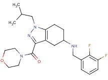 N-(2,3-difluorobenzyl)-1-isobutyl-3-(4-morpholinylcarbonyl)-4,5,6,7-tetrahydro-1H-indazol-5-amine