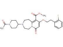 methyl 3-(1-acetyl-4-piperidinyl)-9-[2-(2-fluorophenyl)ethoxy]-7-oxo-1,2,3,4,5,7-hexahydropyrido[1,2-d][1,4]diazepine-10-carboxylate