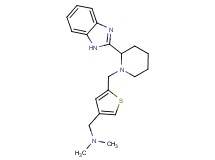 1-(5-{[2-(1H-benzimidazol-2-yl)piperidin-1-yl]methyl}-3-thienyl)-N,N-dimethylmethanamine
