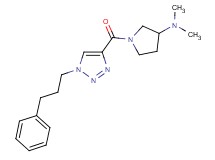 N,N-dimethyl-1-{[1-(3-phenylpropyl)-1H-1,2,3-triazol-4-yl]carbonyl}-3-pyrrolidinamine
