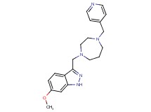 6-methoxy-3-{[4-(4-pyridinylmethyl)-1,4-diazepan-1-yl]methyl}-1H-indazole
