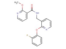 N-{[2-(2-fluorophenoxy)-3-pyridinyl]methyl}-2-methoxynicotinamide