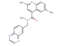 N,2,6-trimethyl-N-(6-quinoxalinylmethyl)-4-quinolinecarboxamide