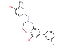 7-(3-chlorophenyl)-4-(4-hydroxy-3-methylbenzyl)-2,3,4,5-tetrahydro-1,4-benzoxazepin-9-ol