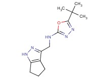 5-tert-butyl-N-(1,4,5,6-tetrahydrocyclopenta[c]pyrazol-3-ylmethyl)-1,3,4-oxadiazol-2-amine