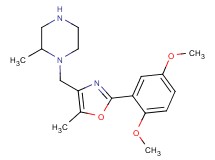 1-{[2-(2,5-dimethoxyphenyl)-5-methyl-1,3-oxazol-4-yl]methyl}-2-methylpiperazine
