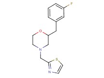2-(3-fluorobenzyl)-4-(1,3-thiazol-2-ylmethyl)morpholine