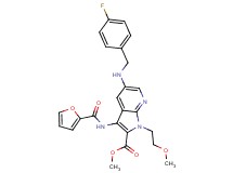 methyl 5-[(4-fluorobenzyl)amino]-3-(2-furoylamino)-1-(2-methoxyethyl)-1H-pyrrolo[2,3-b]pyridine-2-carboxylate