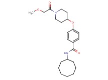 N-cyclooctyl-4-{[1-(methoxyacetyl)-4-piperidinyl]oxy}benzamide