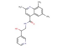 N-[2-hydroxy-2-(3-pyridinyl)ethyl]-2,6,8-trimethyl-4-quinolinecarboxamide
